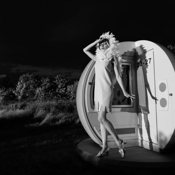 D. Exterior Designer Dress Lime Made in Italy - Picture 1 of 8